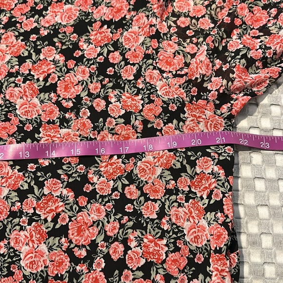 Primary Black and Pink Floral Long Sleeve Dress NWT - Picture 5 of 11